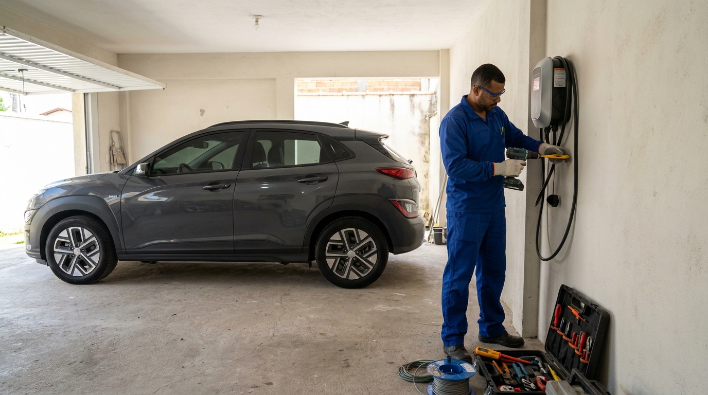 Instalacao de carregador de carro eletrico em São Bernardo do Campo‑SP