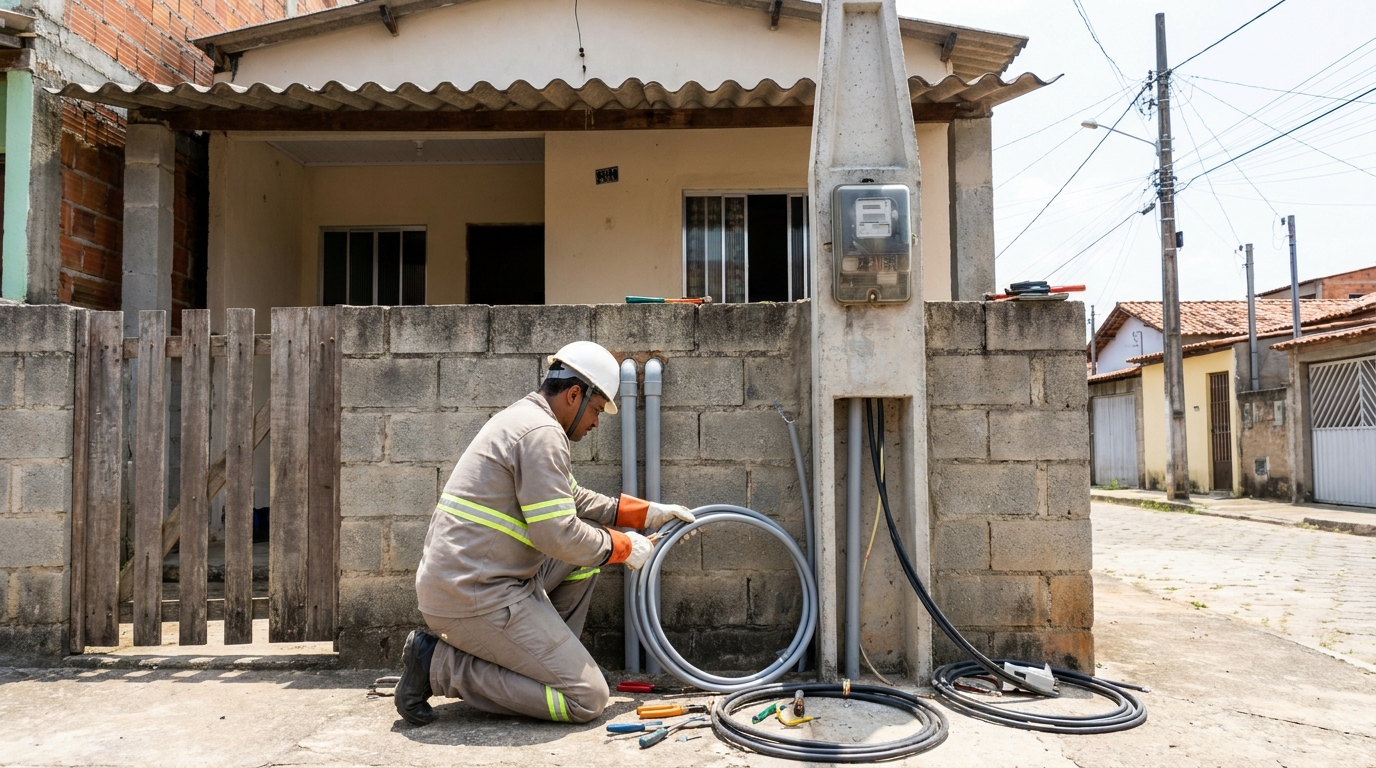 Instalacao de padrao de energia residencial em São Bernardo do Campo‑SP